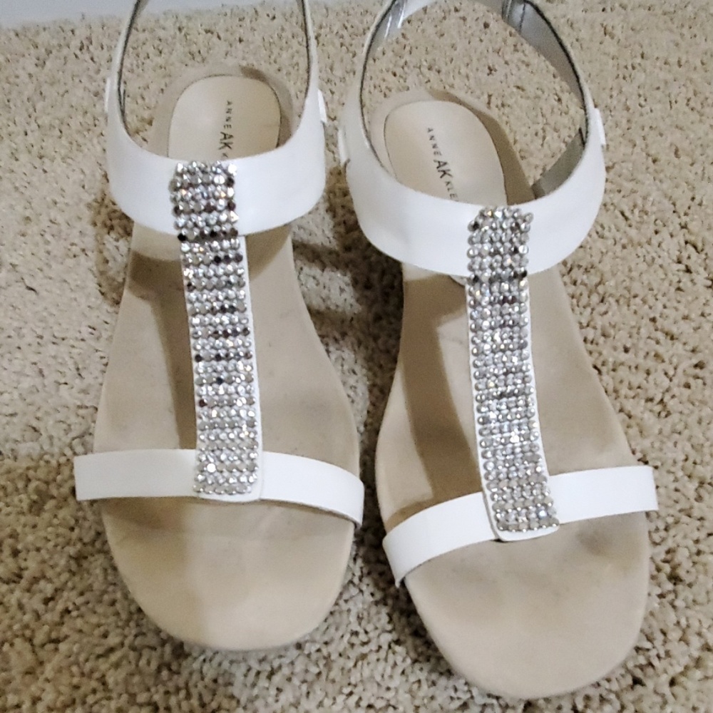 Anne Klein sparkle sandals